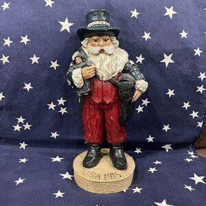 Vintage Woodworld Americana 1915 Santa Figurine